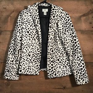 Neiman Marcus Exclusive BLK&WH Cheetah Jacket